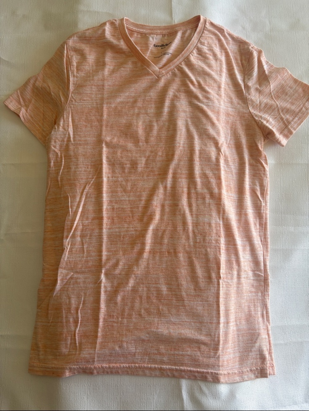 Goodfellow & Co Peach Heather V-Neck Tee #23